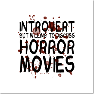 Horror Movie Introvert Posters and Art